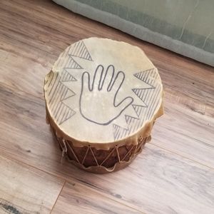 American indian antique handmade drum